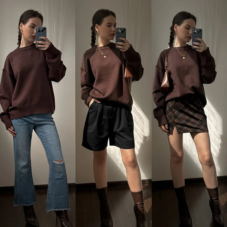 Beige Cozy Winter Pullover